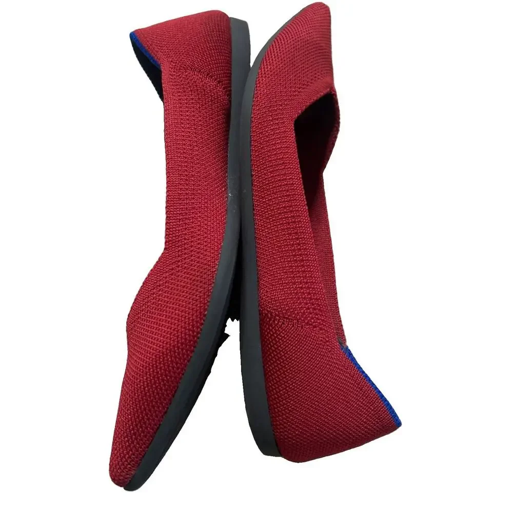 Rothy’s The Point Ballet Flats Women’s Size W6 Chili Red Washable Shoes